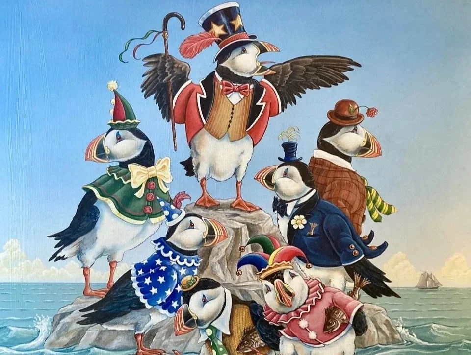 A Circus of Puffins