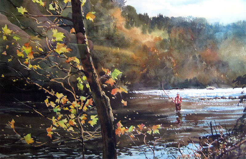Fishing In A Stream