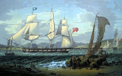 Armed Merchantman Entering River Clyde