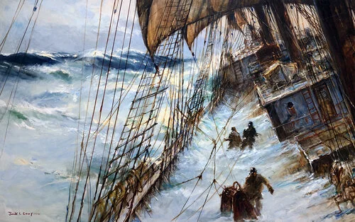 In the Roaring Forties on the Deck of a Four-Masted Barque