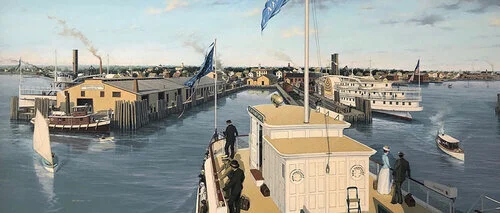 Arriving at Stonington,  CT, 1892