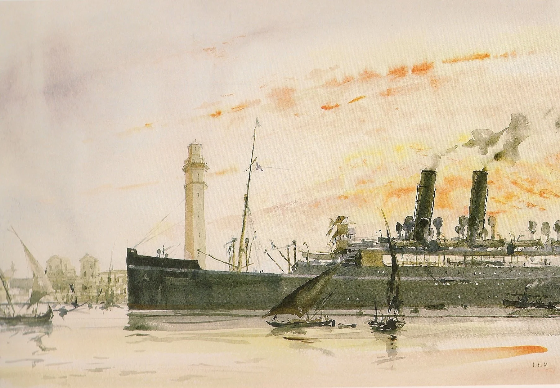 RMS KAISAR-I-HIND, Port Said, 1914