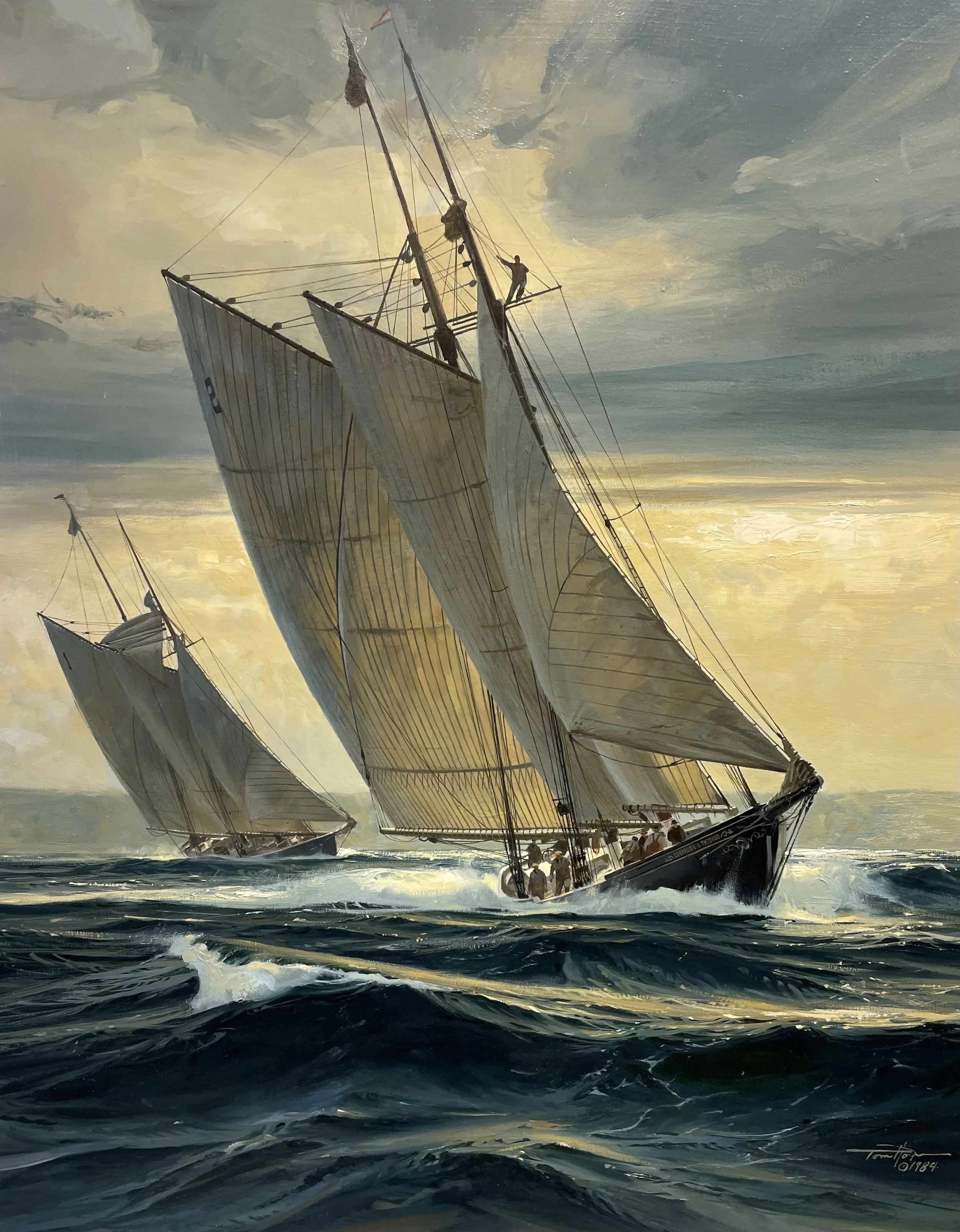 thumbnail image 2 of Limited Edition Sailing & Maritime Art Lithographs – Thomas Hoyne, Raymond Massey, Robert Sticker (Signed & Numbered) 2 of 5