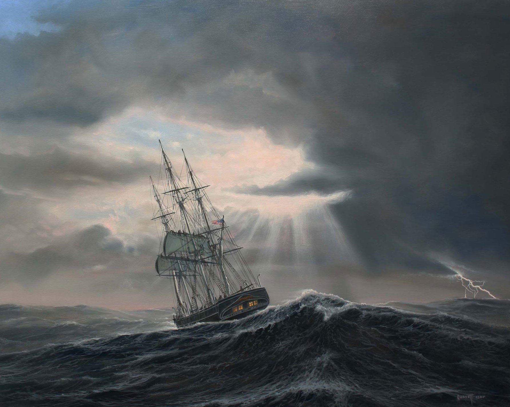 CHARLES W. MORGAN Off Cape Horn, December 11, 1841 — J. Russell