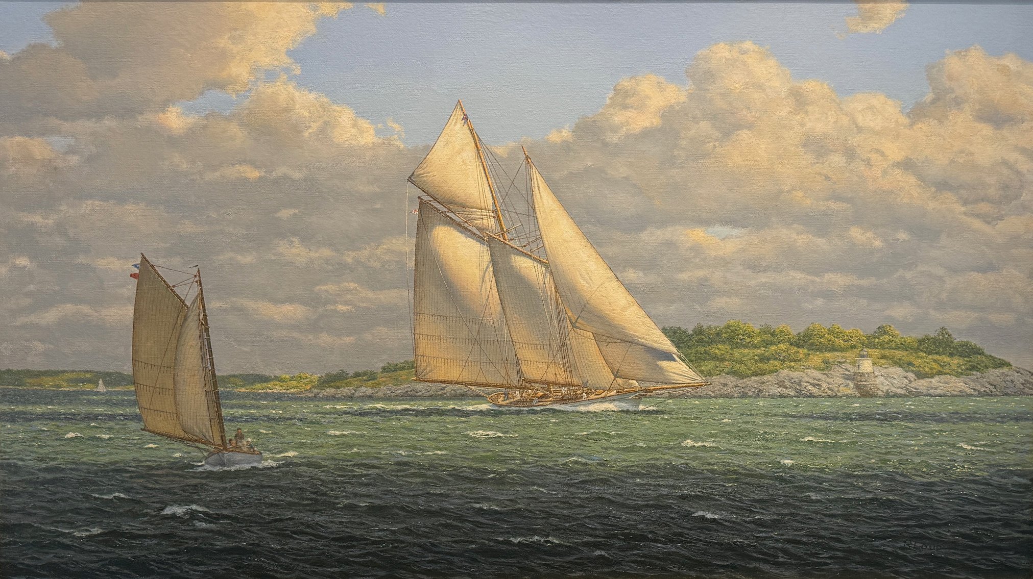 Schooner Yacht SACHEM, Castle Hill, RI, c. 1900