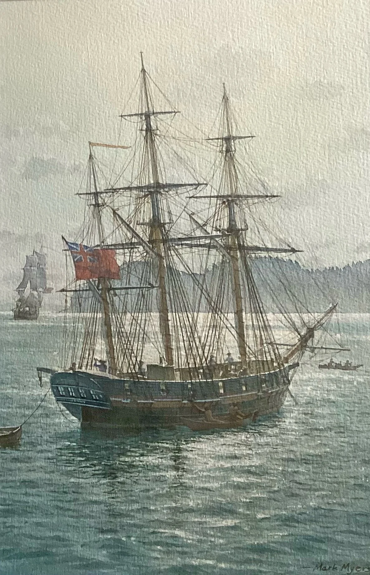 A Tolerably Snug Berth, The JENNY at Anchor in Baker’s Bay, October 20, 1792