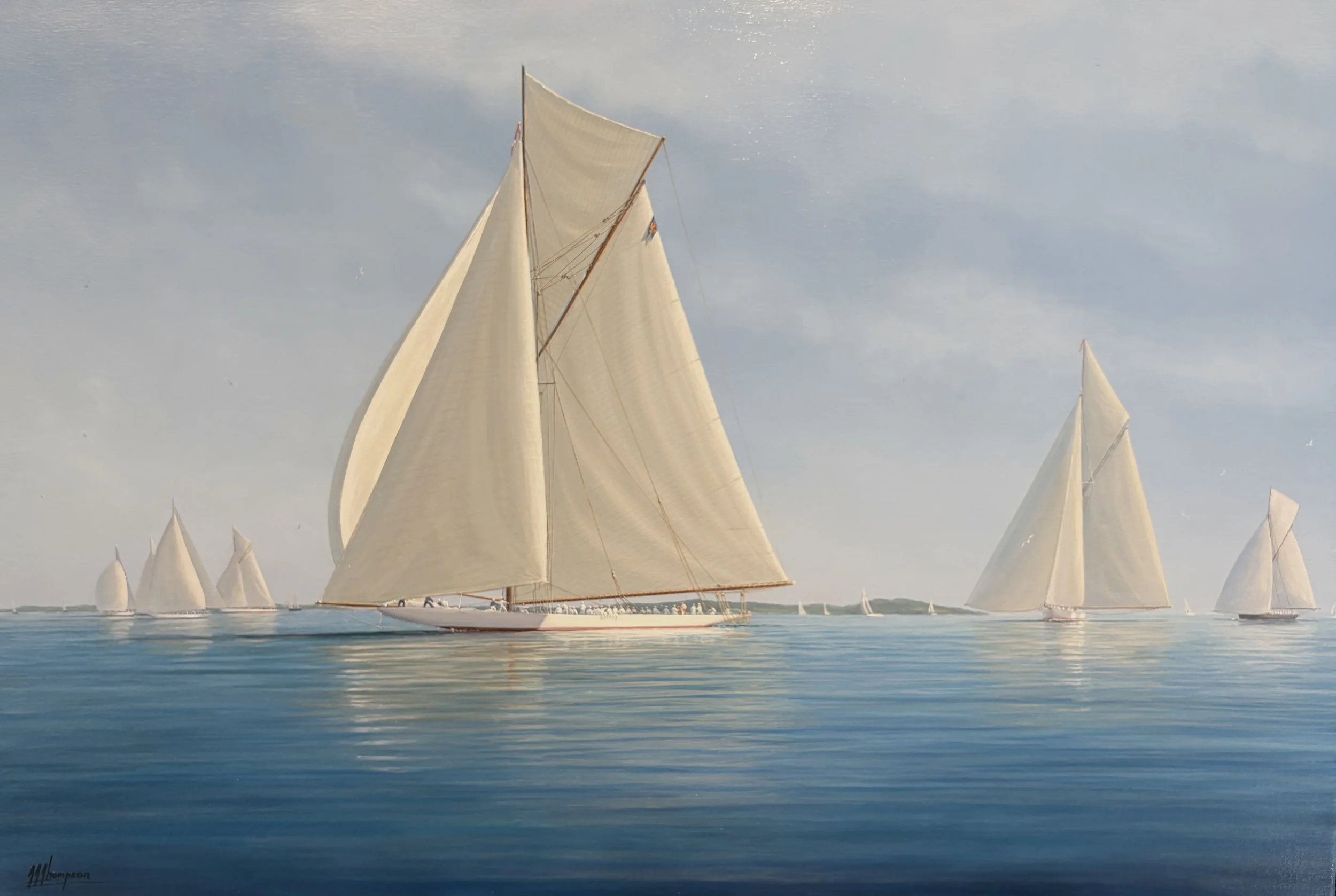 J-Boat RELIANCE Ghosting to Newport, RI