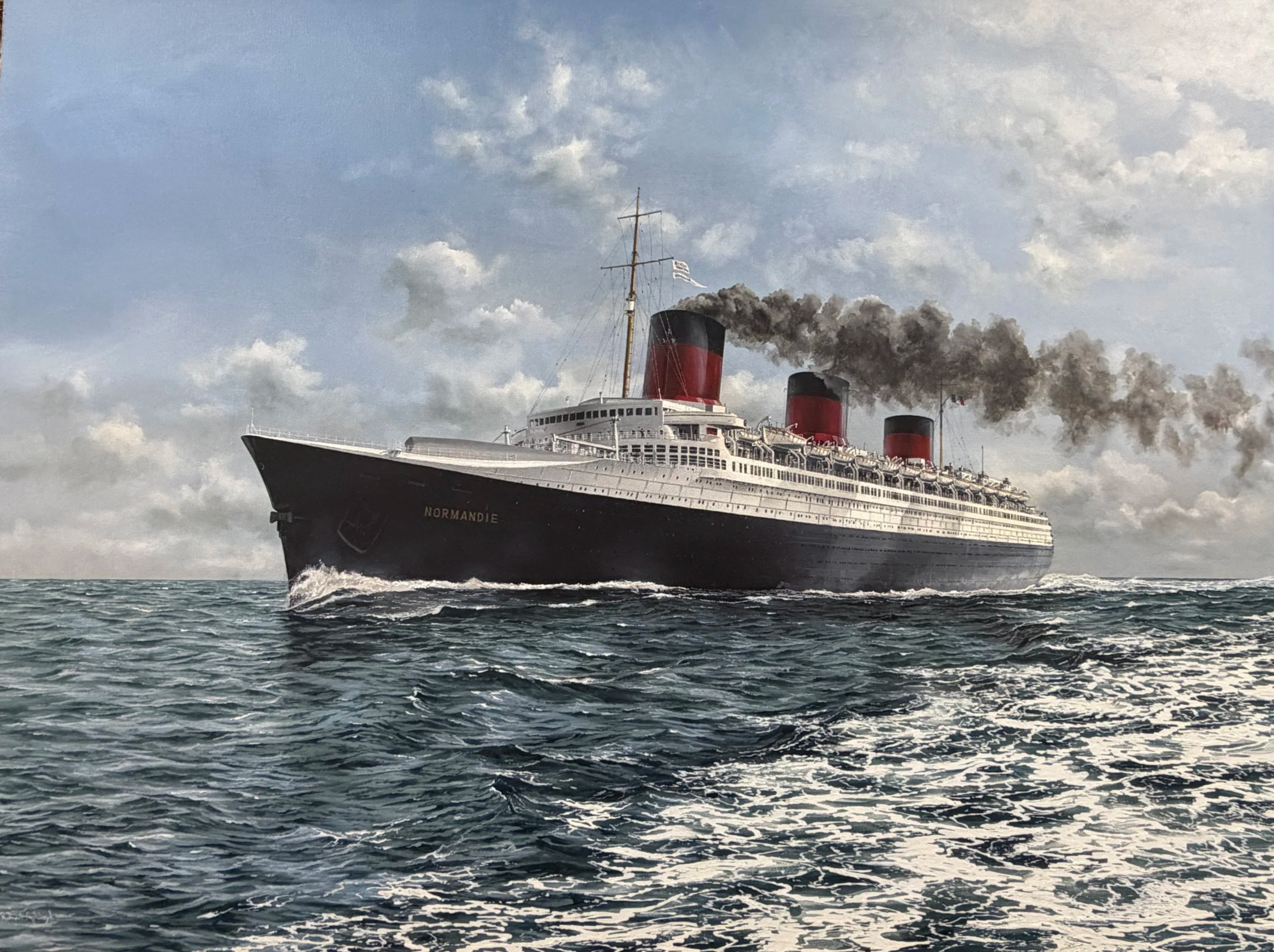 C.G.I. Steamship SS NORMANDIE, c. 1936