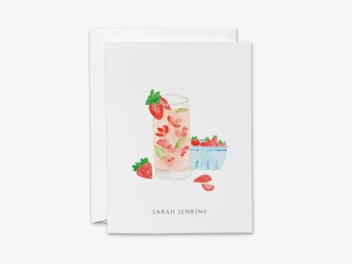 Cocktail Personalized Greeting Cards