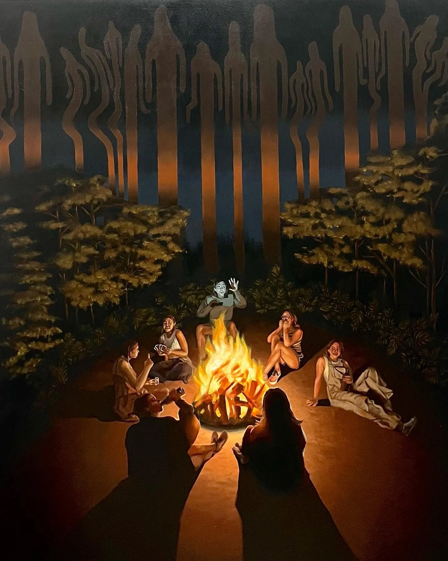 &ldquo;ghost stories&rdquo; [revised] // 48 x 60 in oil on canvas // an exploration into human anxiety and why we&rsquo;re afraid of what we can&rsquo;t see
- come see this painting and many others at the harrison center next friday from 6-9 pm!
-
-
