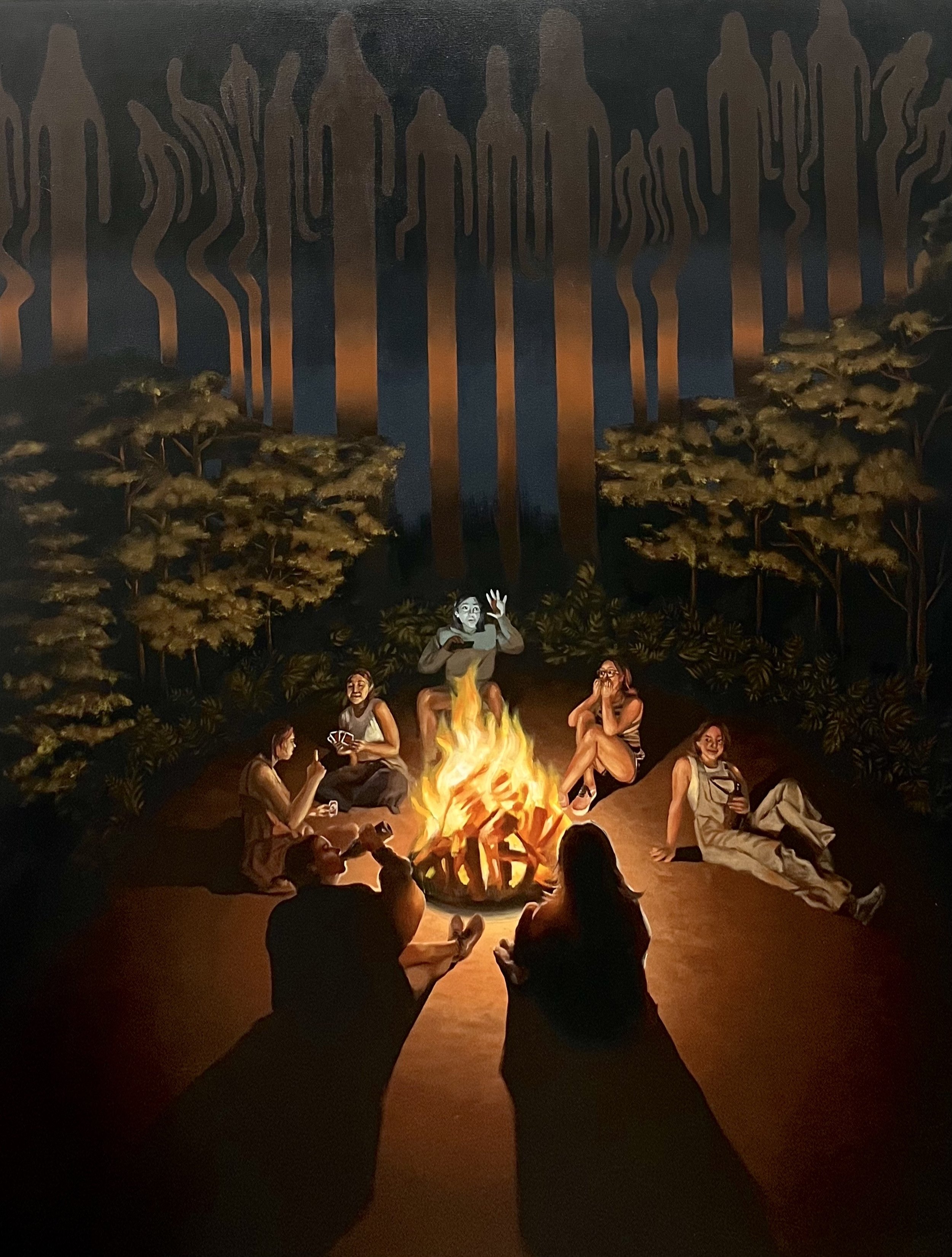 "Ghost Stories" / 48 x 60 in / oil on canvas / 2023