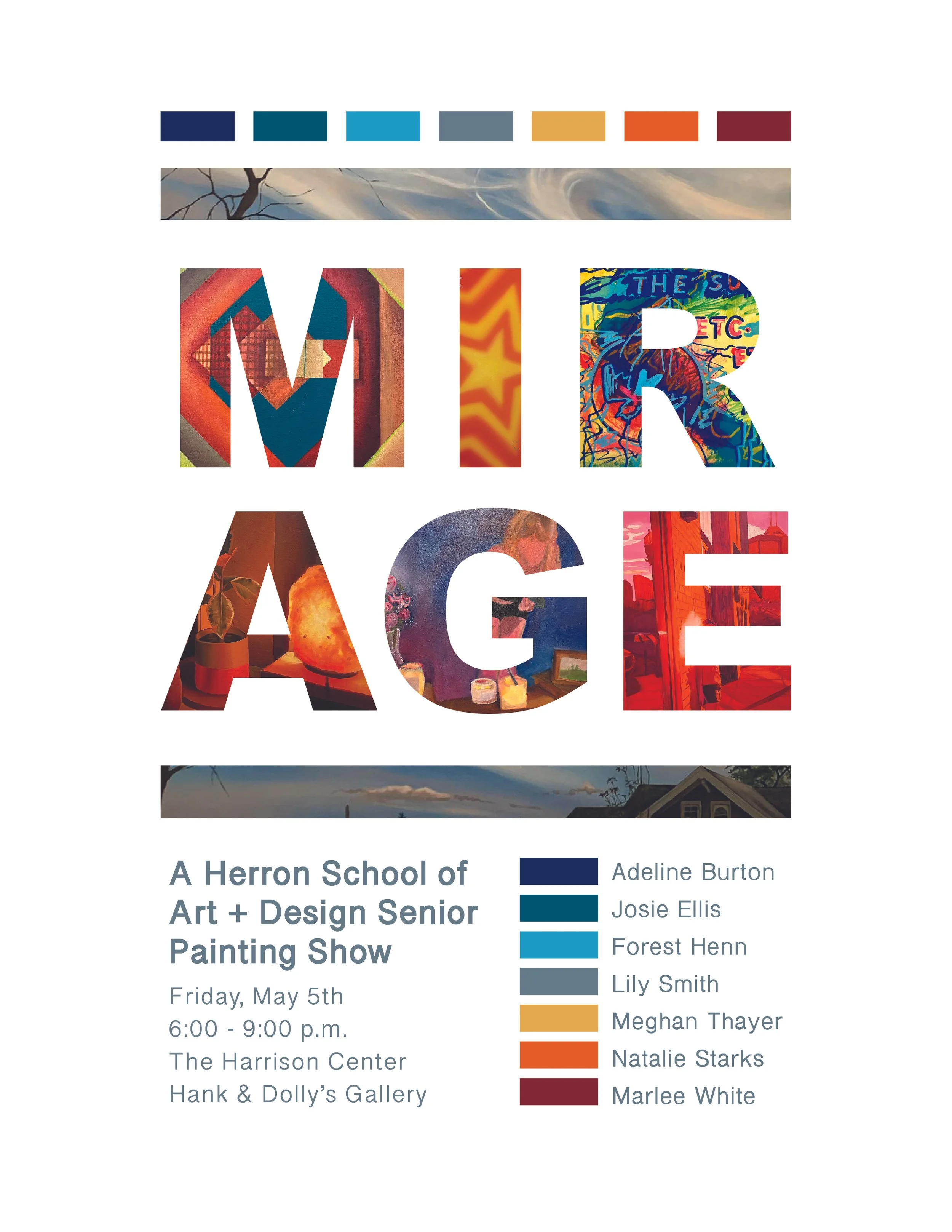 Mirage Senior Painting Show Flyer
