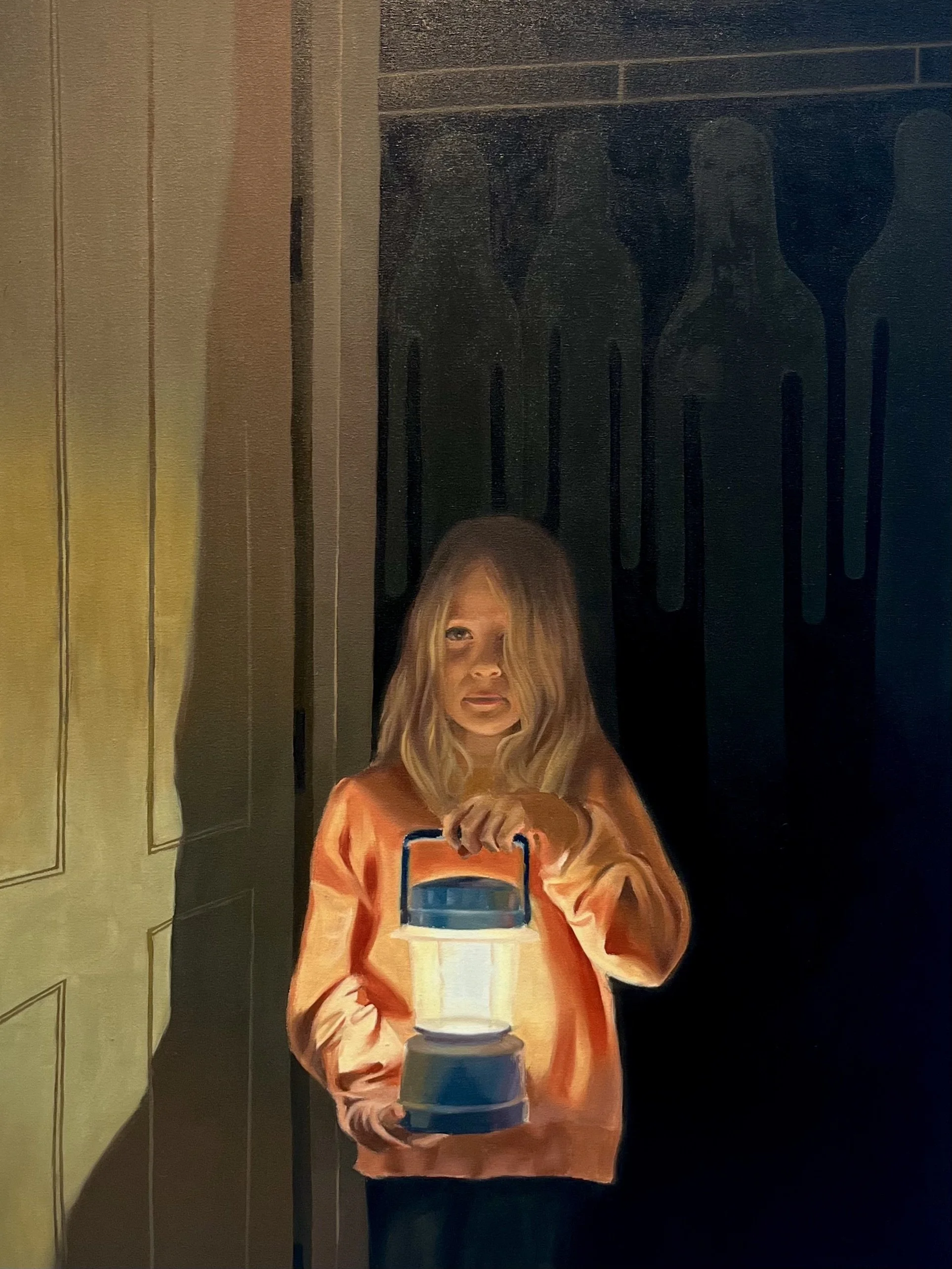 "Monsters in the Closet" / 30 x 40 in / oil on canvas / 2023