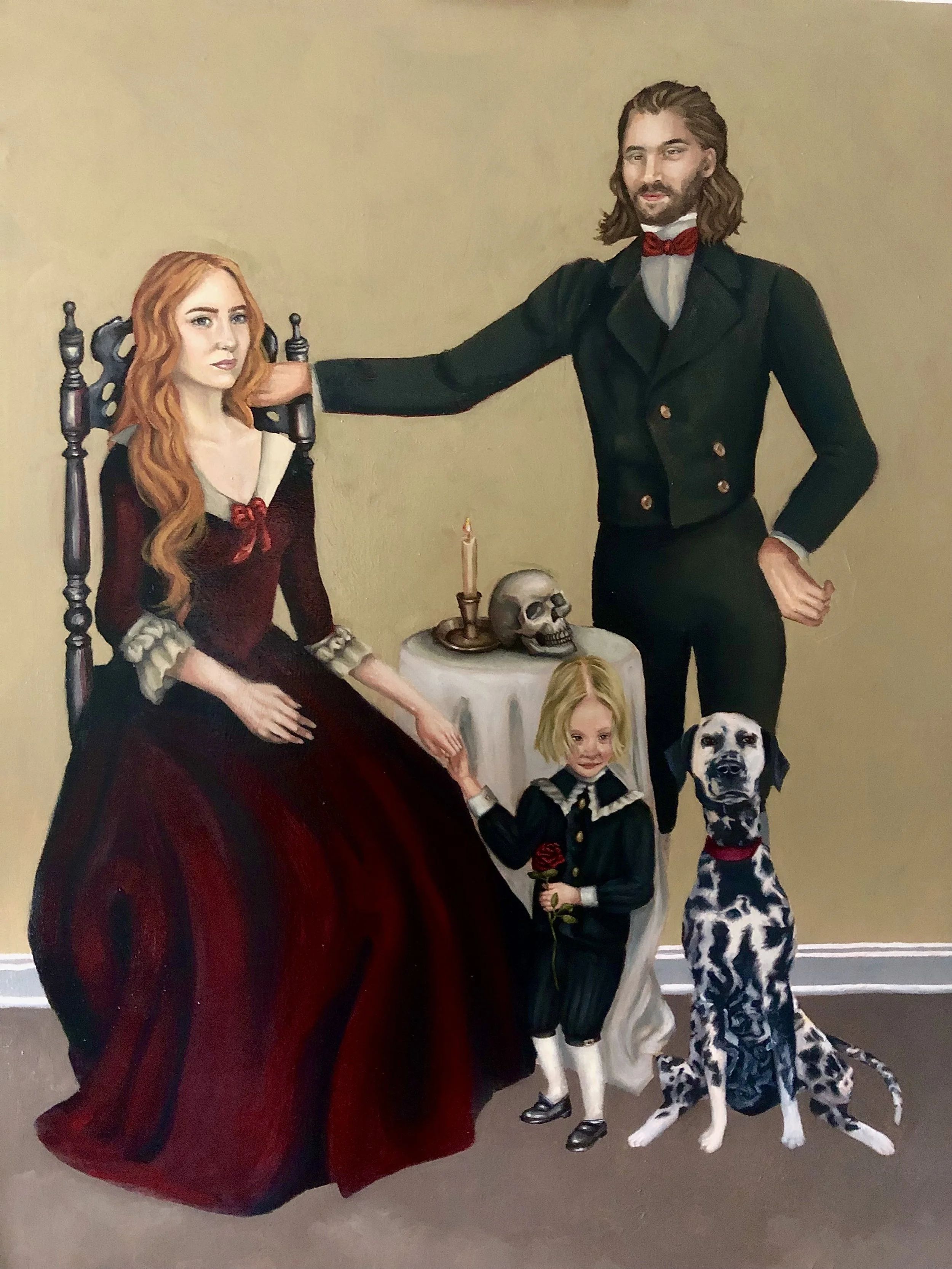 "The Cunninghams" / 24 x 36 in / oil on canvas / 2021