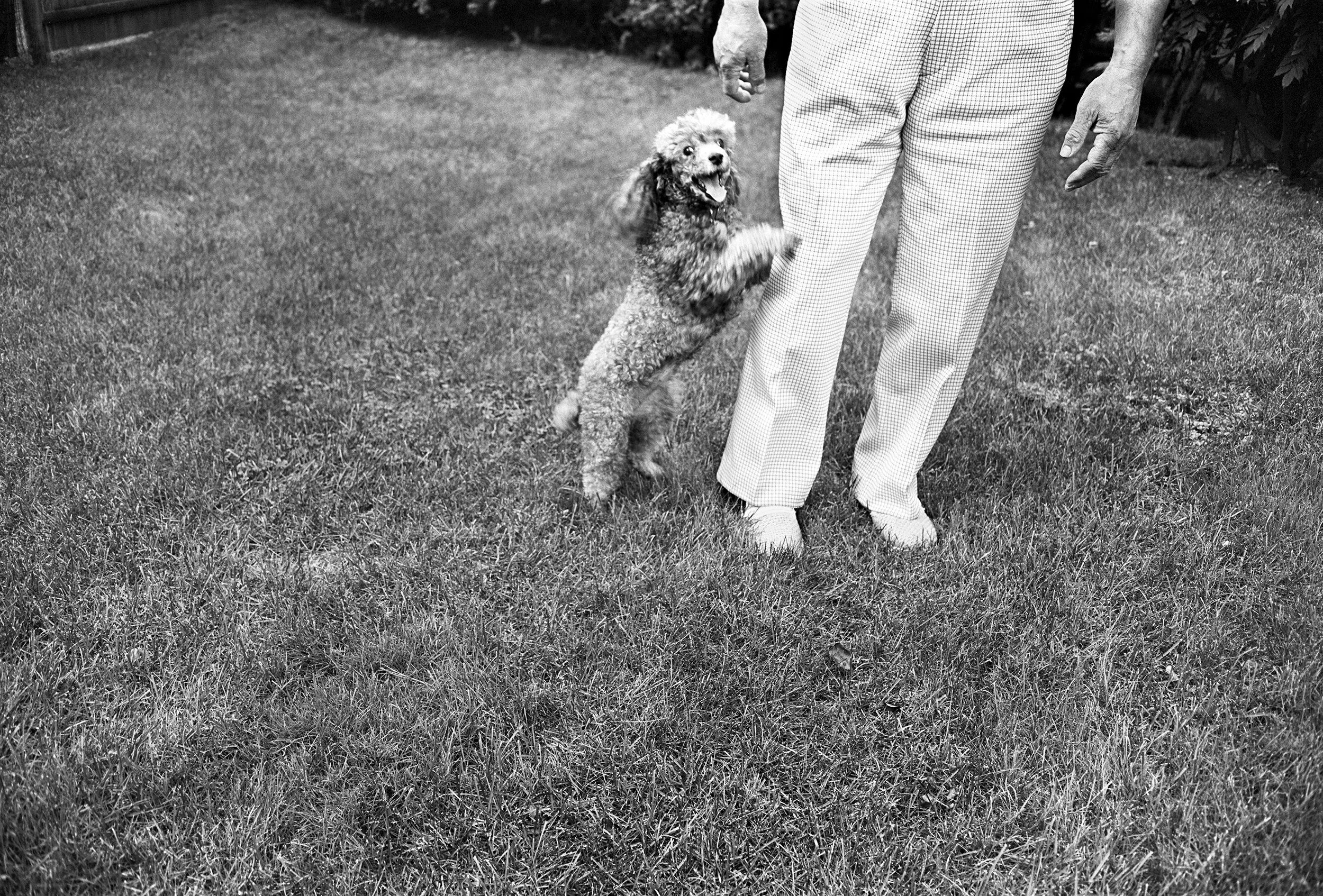 Chammie and Uncle George, Newton, MA, 1973