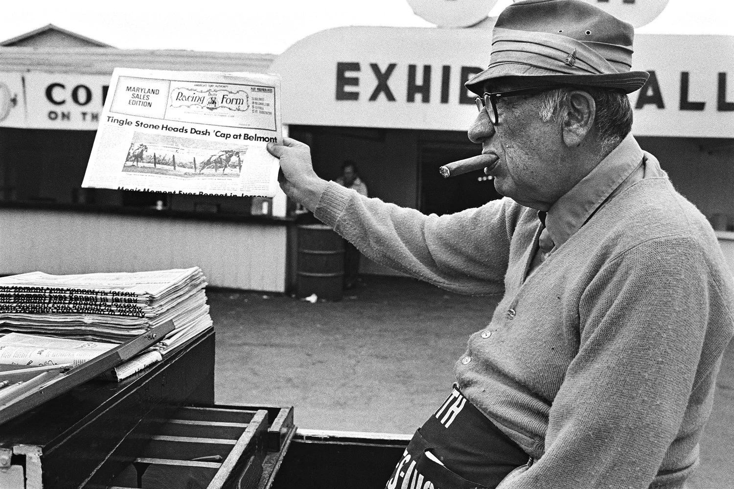 Racing Form Vendor, Great Barrington Fair, Great Barrington, MA, 1978