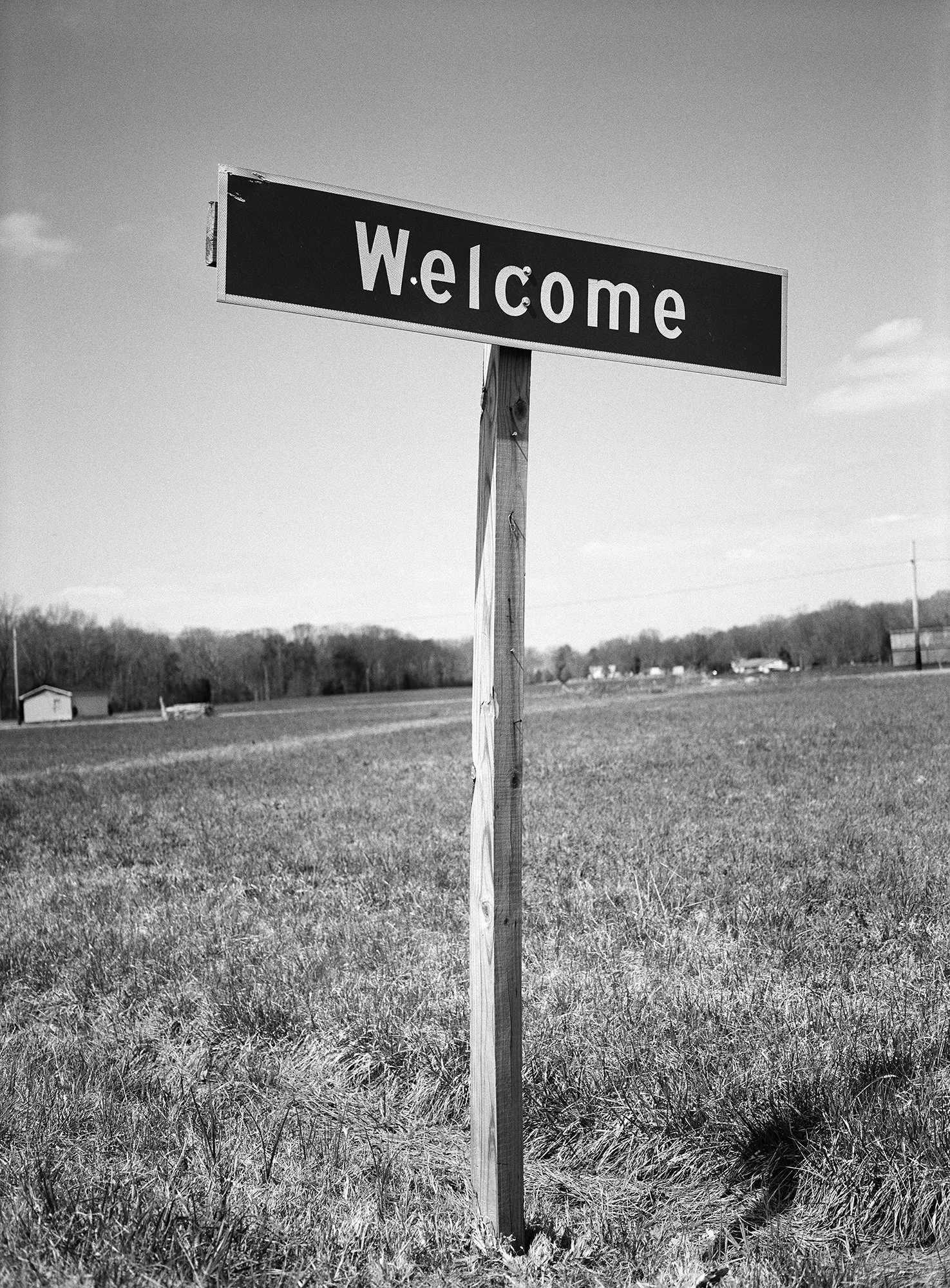 Welcome sign off Route 301, Bel Alton, Maryland, 2006