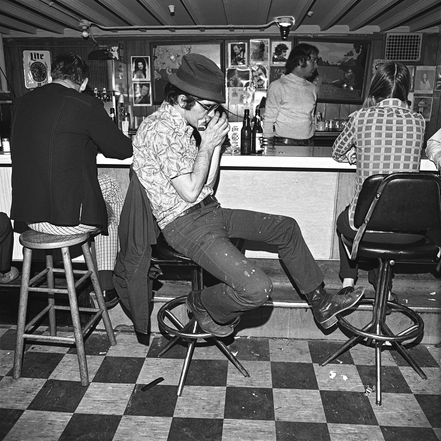 Harmonica Player, Merchant's Cafe, Nashville, TN, 1974