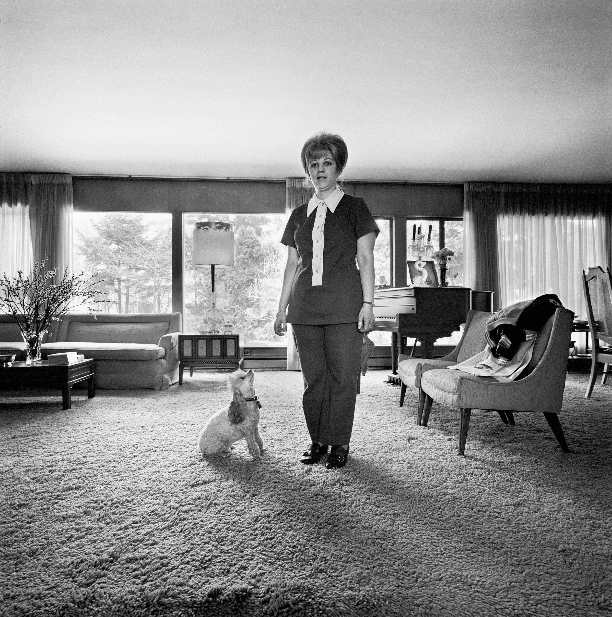 Chammie and Barbara, Living Room, Newton, MA, 1971