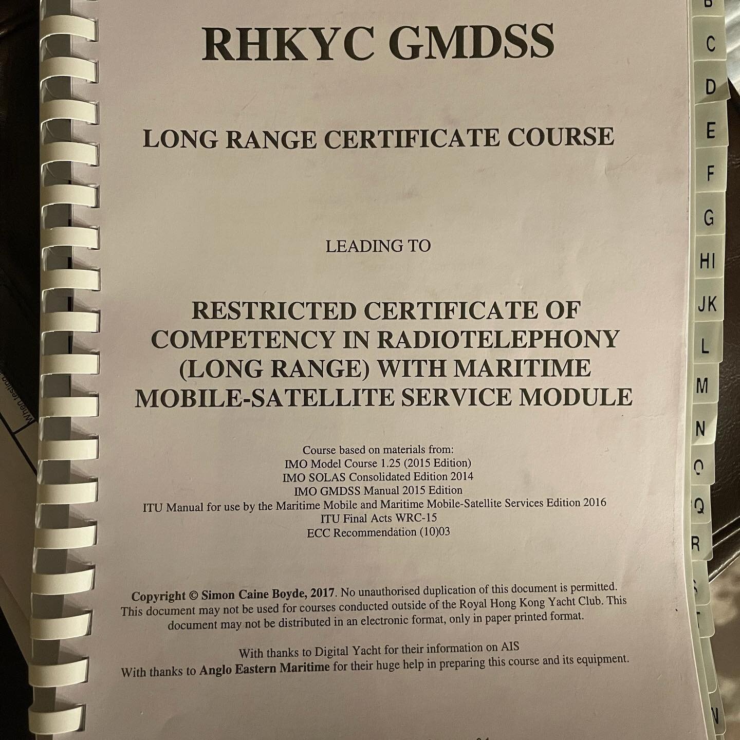 Long Range Radio / GMDSS course almost complete allowing me to be a marine HF/MF radio operator. 🤞#hfradio #dsc