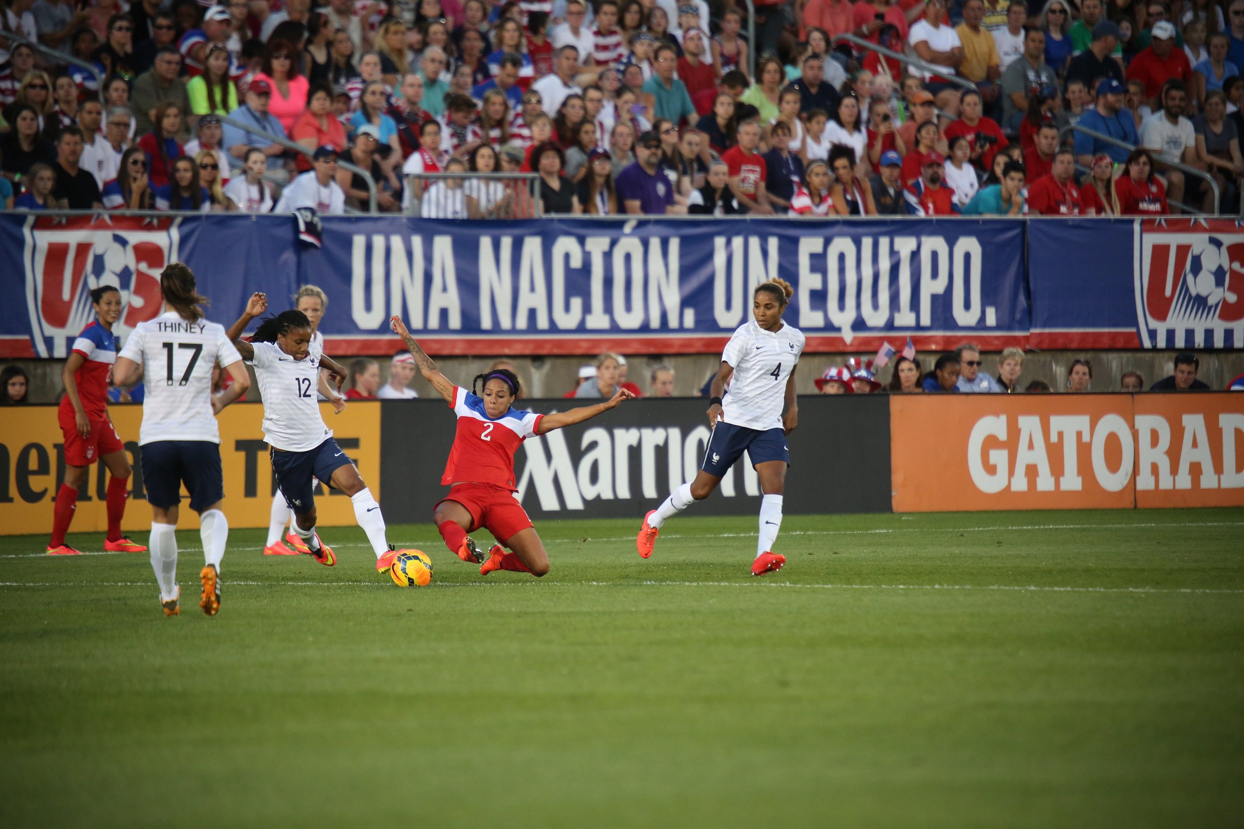 Etats-Unis-France Féminine - Match amical, 20 juin 2014.jpg
