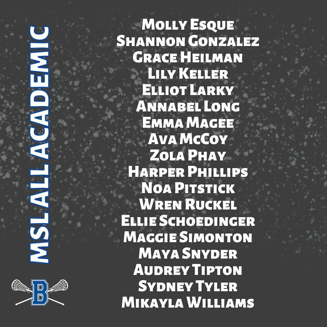 We want to congratulate all of our MSL Ohio Award Winners this season! Congratulations go out to&hellip;
MSL First Team: Molly Esque, Grace Heilman, Emma Magee, Mikayla Williams
MSL Second Team: Noa Pitstick
MSL Honorable Mention: Kara Kilbourne, Mad