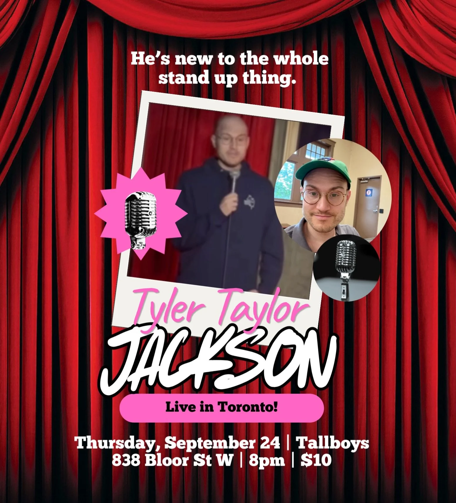 Let&rsquo;s do this. Tyler Taylor Jackson does his first headline set. Tickets in bio.