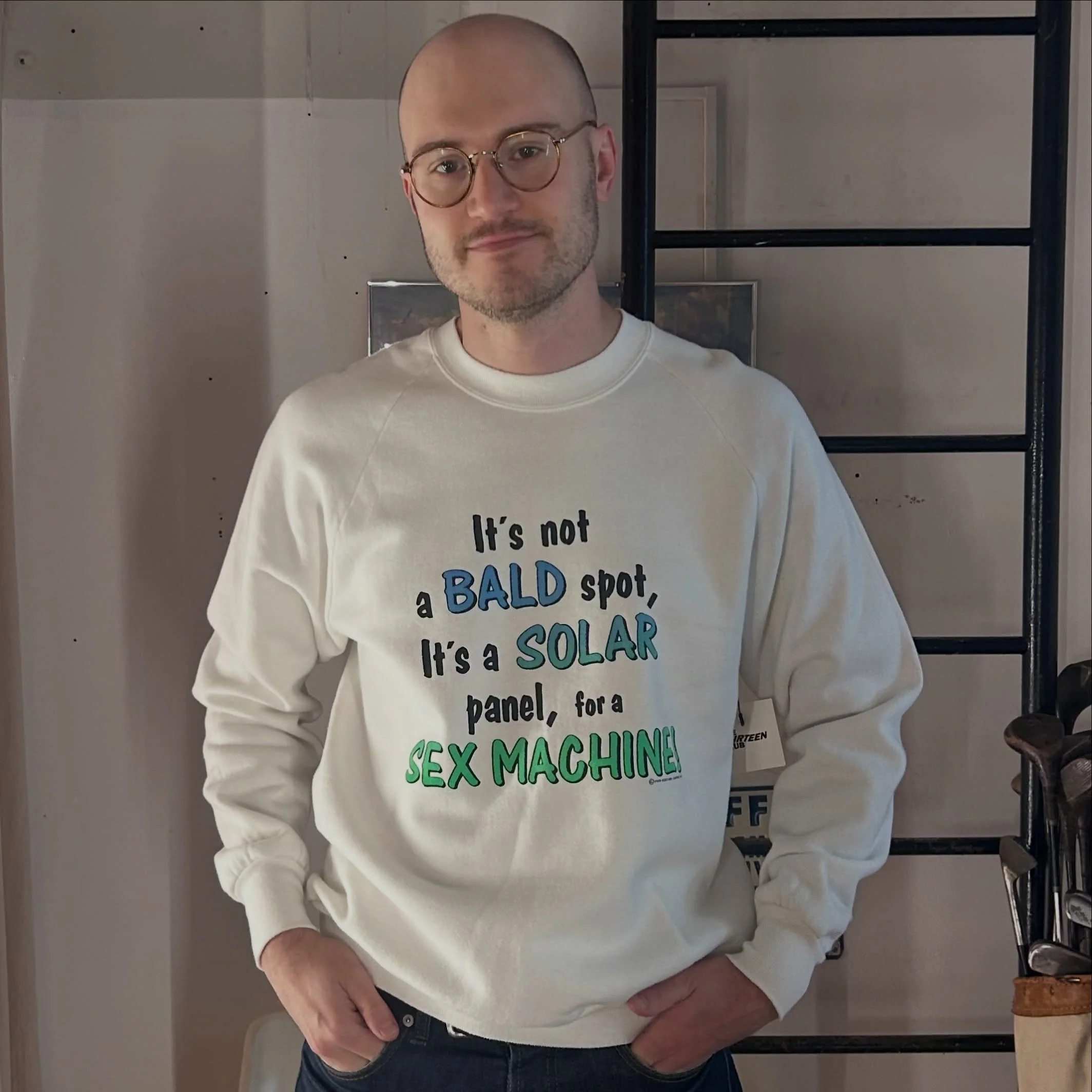 It&rsquo;s not a bald spot, it&rsquo;s a solar panel, for a sex machine