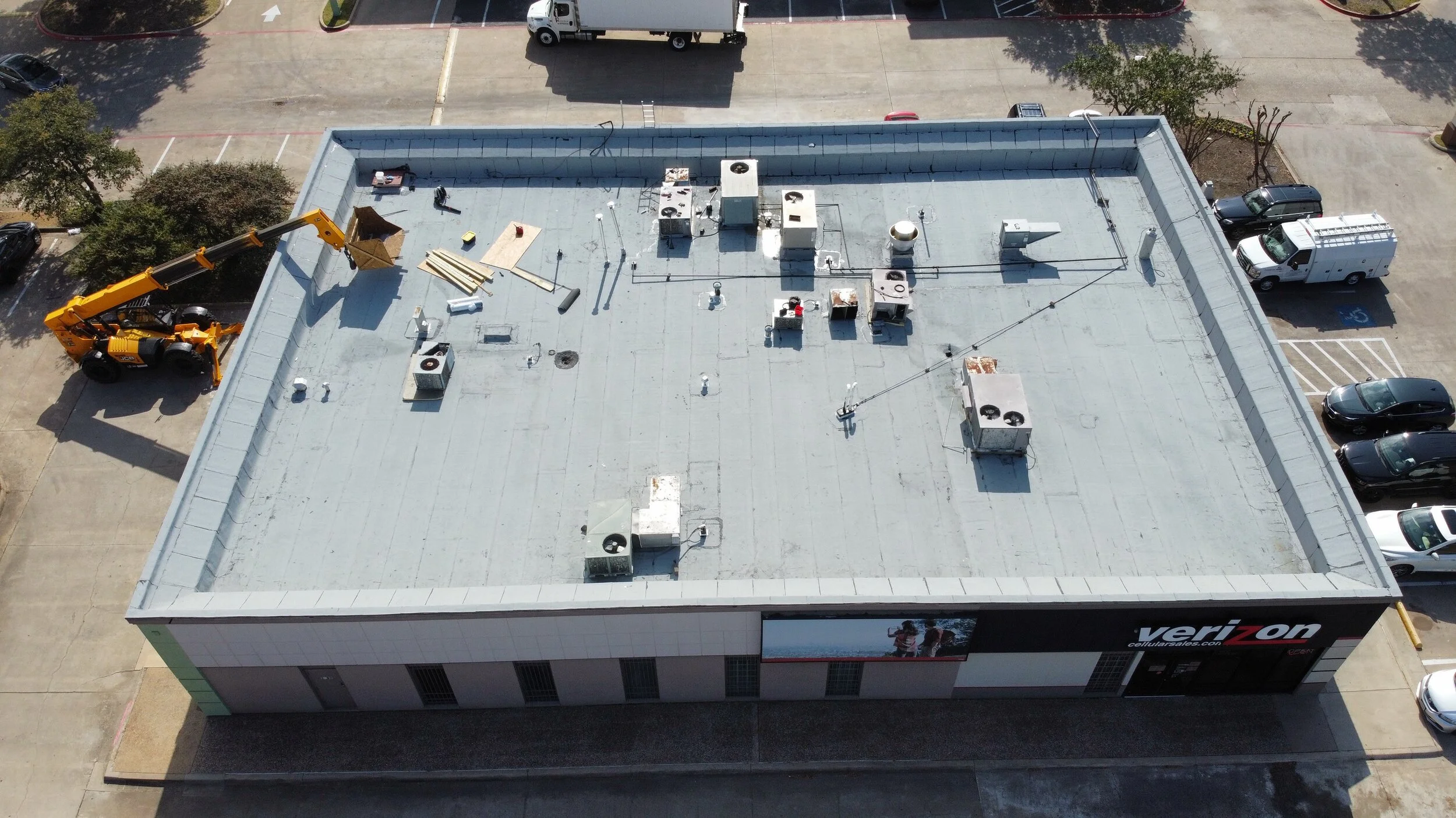 Roof under construction