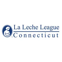 Logo of La Leche League Connecticut featuring a stylized mother and child illustration and text.