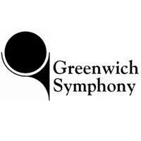 Greenwich Symphony logo with a black circle and stylized text