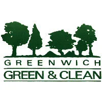 The logo features four green trees of different shapes and sizes, with the words 