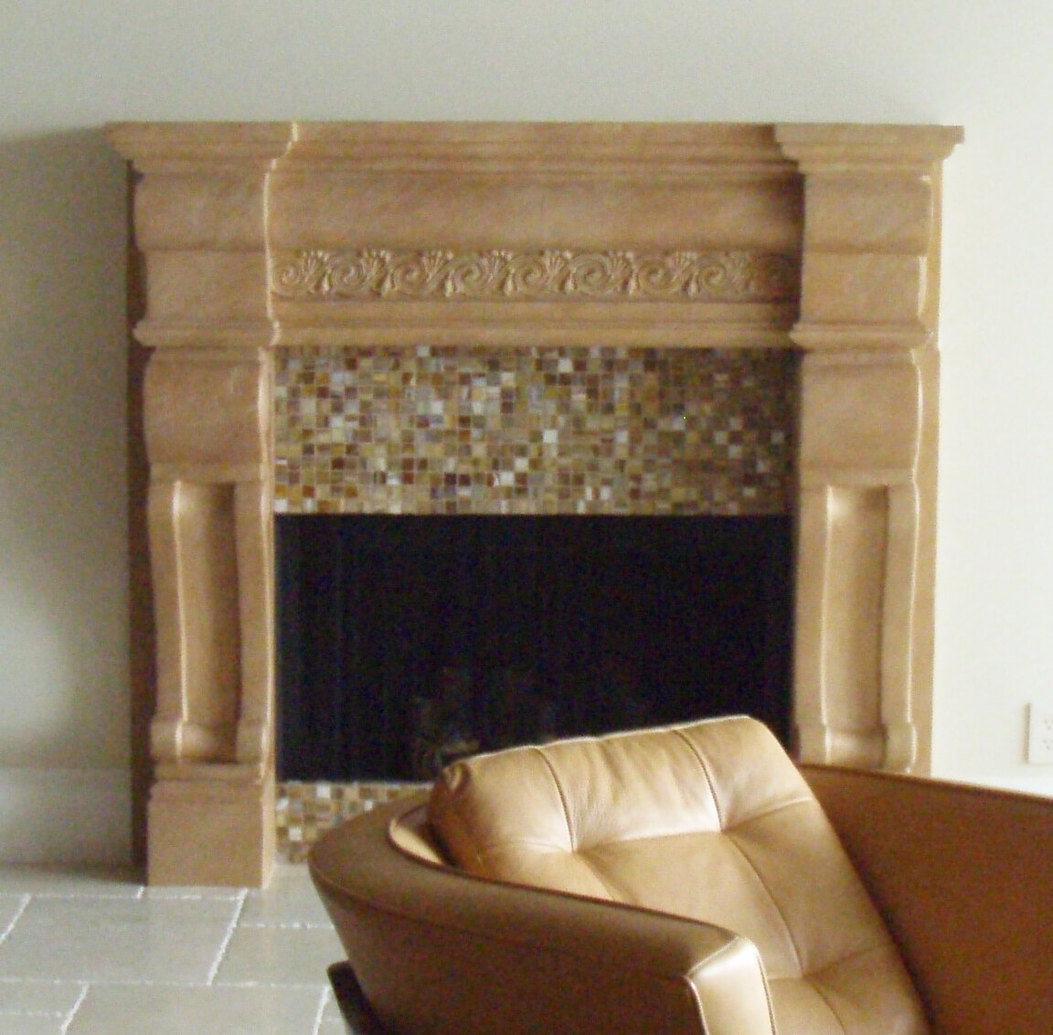 fireplace + furniture finishes