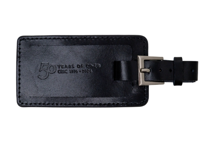 50 Years Leather Luggage Tag