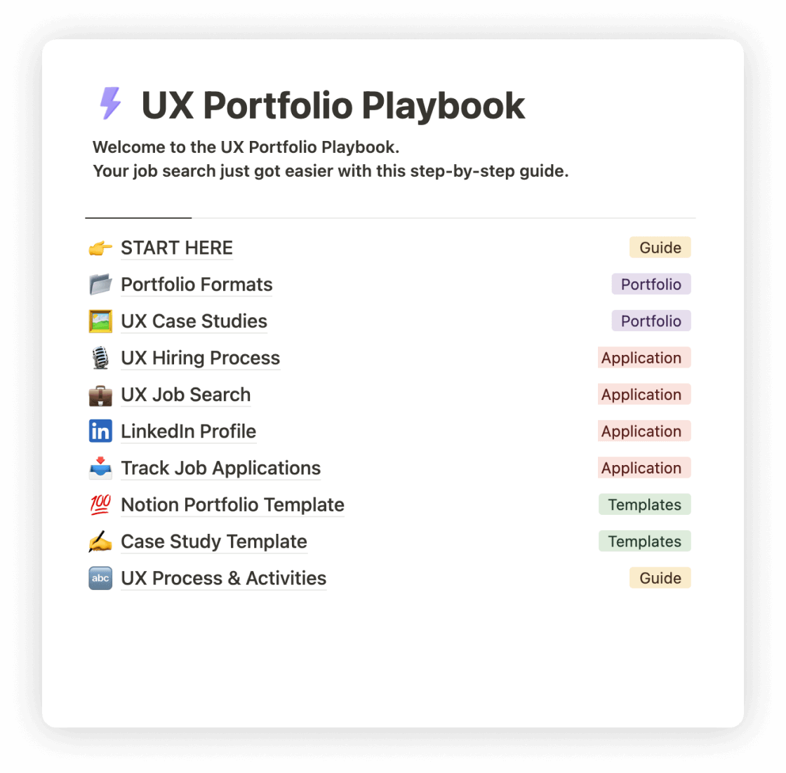 Get UX Portfolio Playbook — UX Playbook