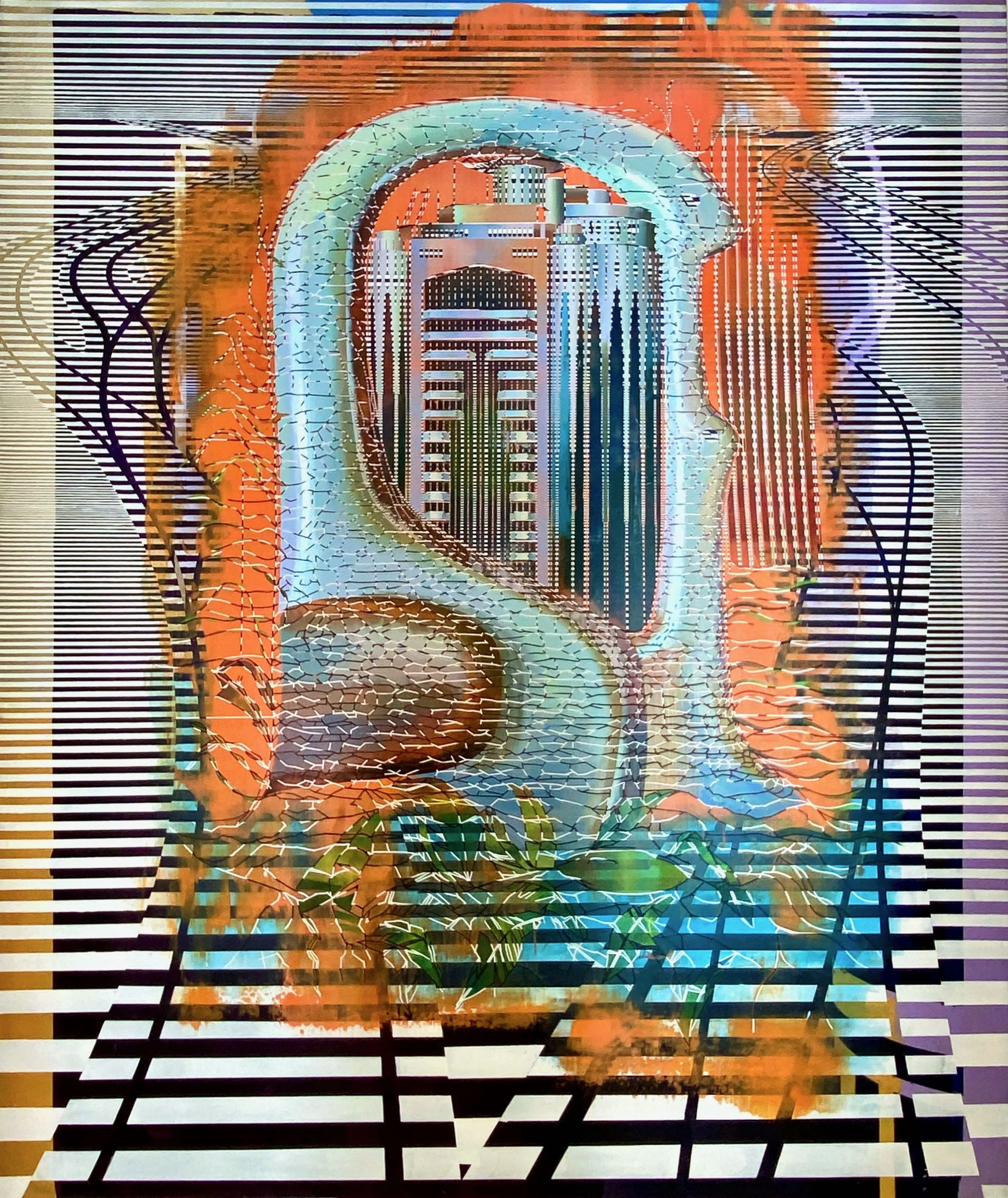 Cui Jie Ceramic Kissing Geese and Creek Tower, Dubai.jpeg