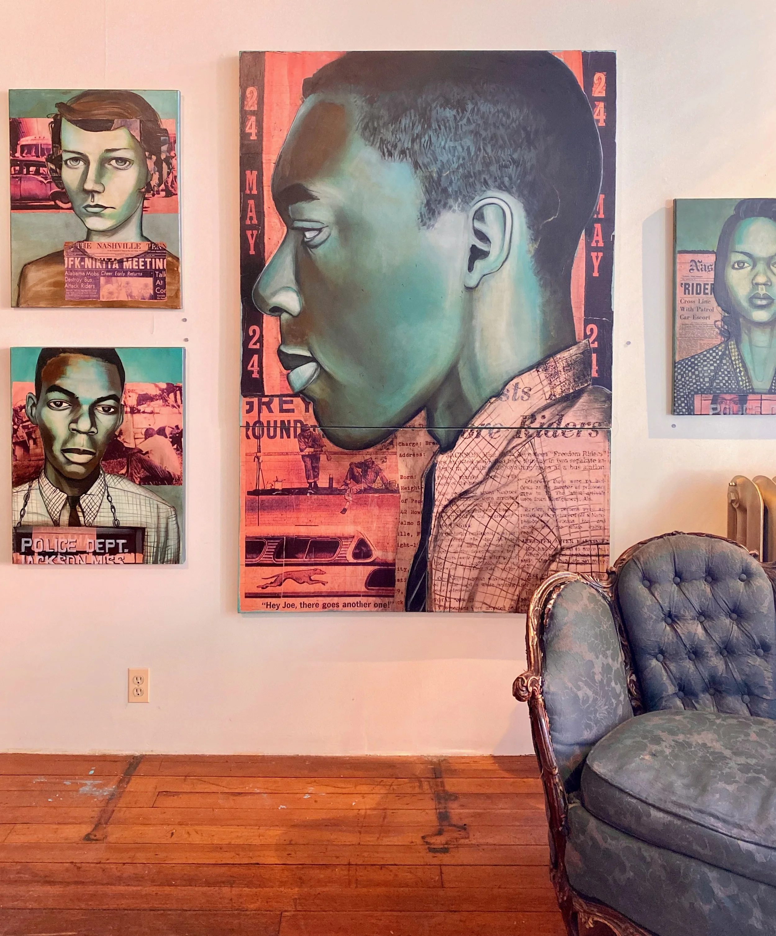 Genevieve Hughes, Hank Thomas, Lucretia Collins