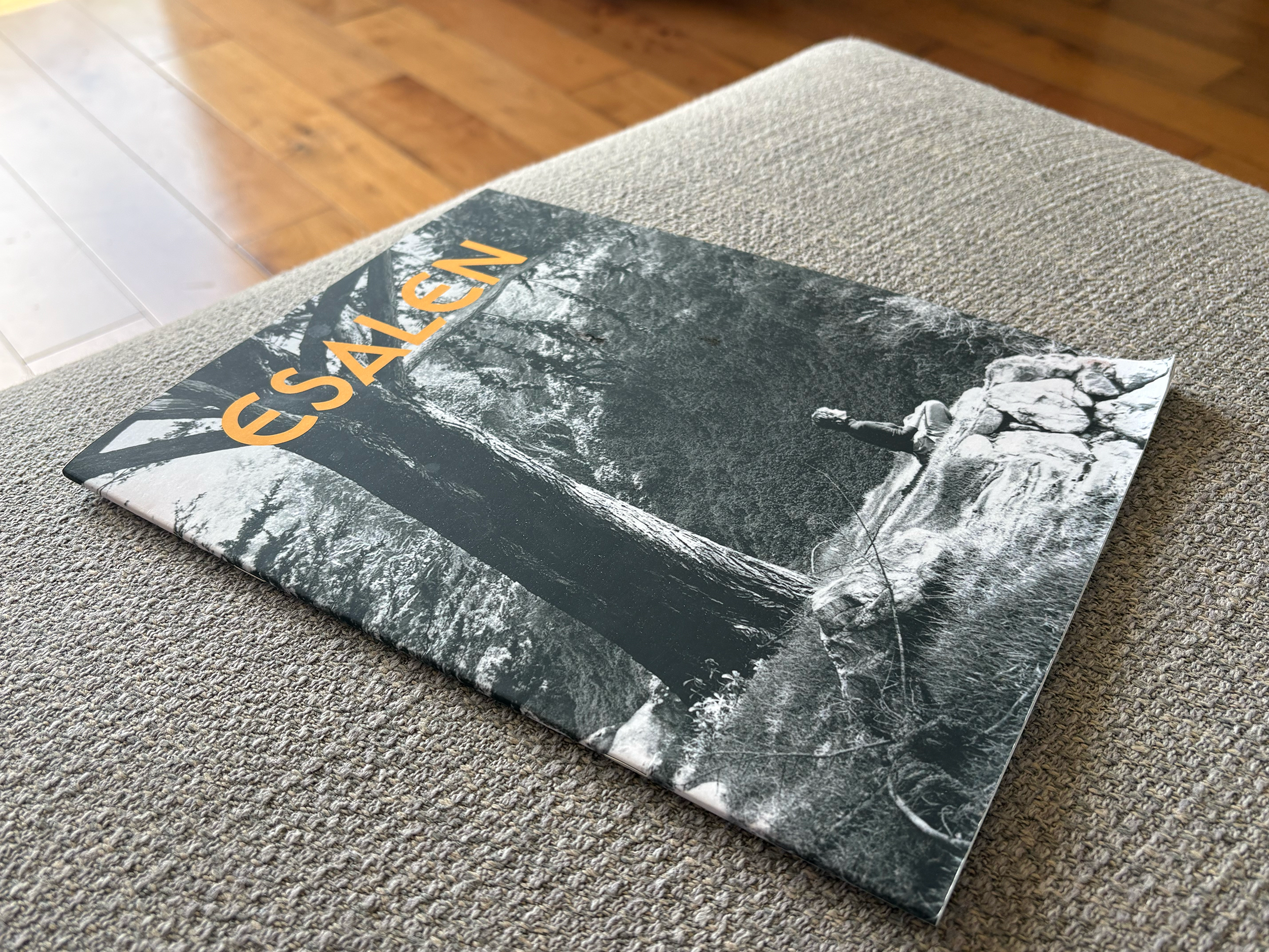 Cover of Esalen In Room magazine on couch