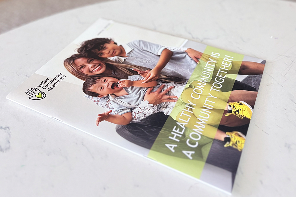 VCH annual report on coffee table