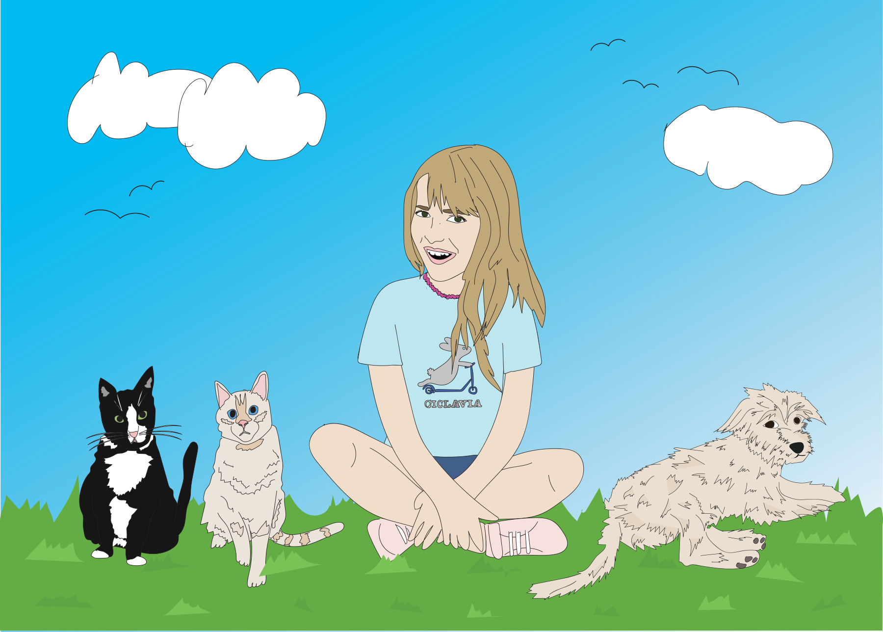 Katia and her pets