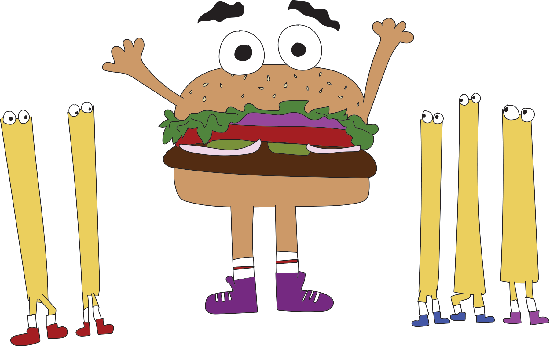 Burger and Fries