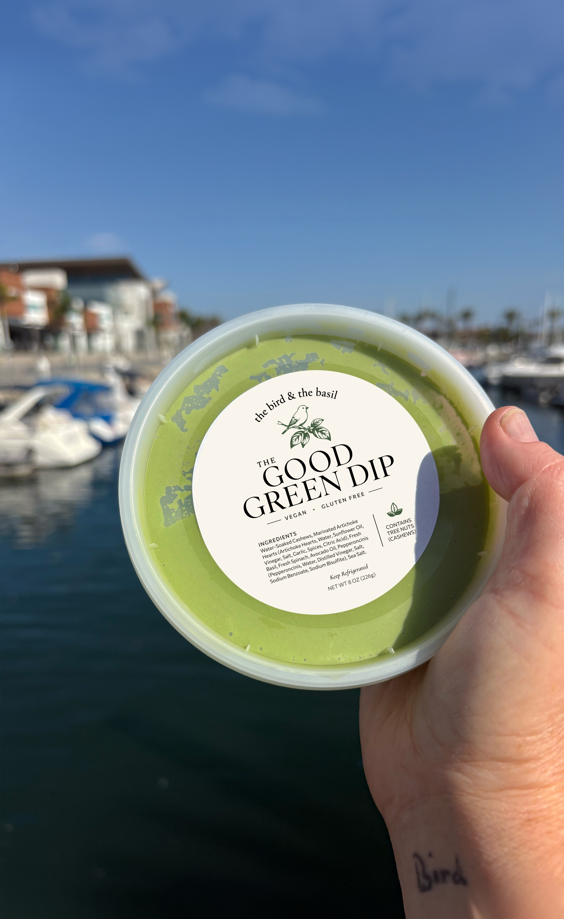 The Good Green Dip, my latest creation including logo and label design and of course, the dip