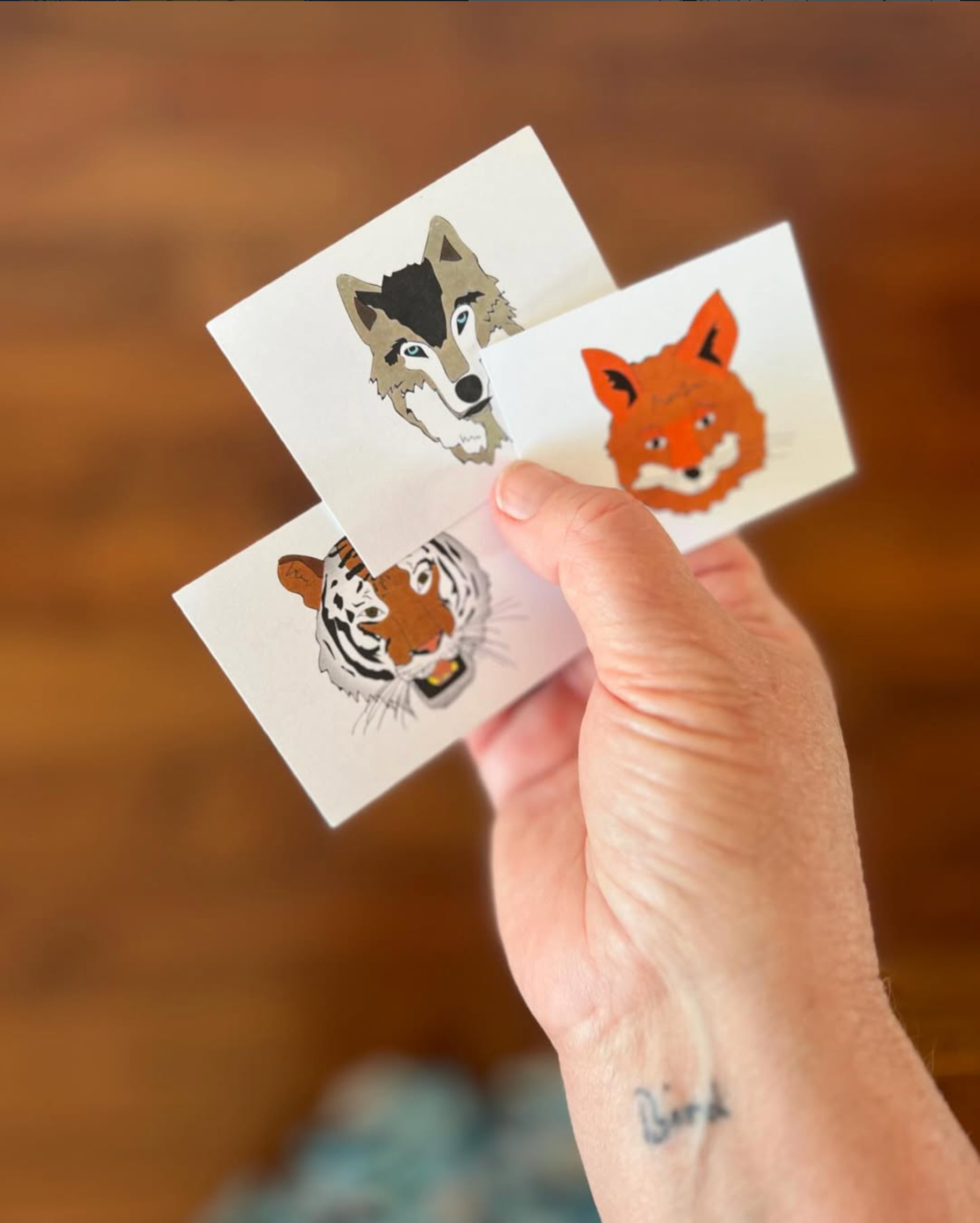 Mini animal cards