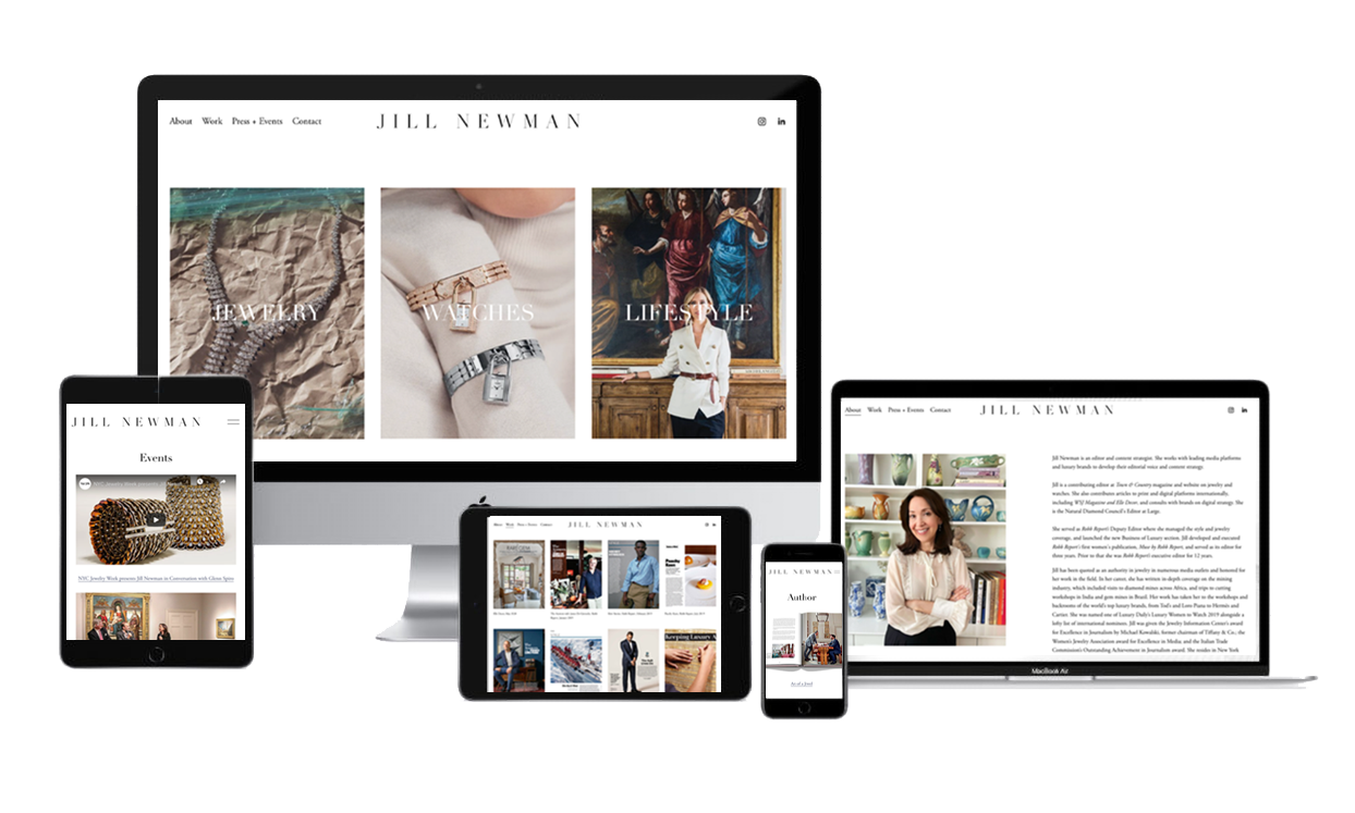 Jill Newman responsive website design