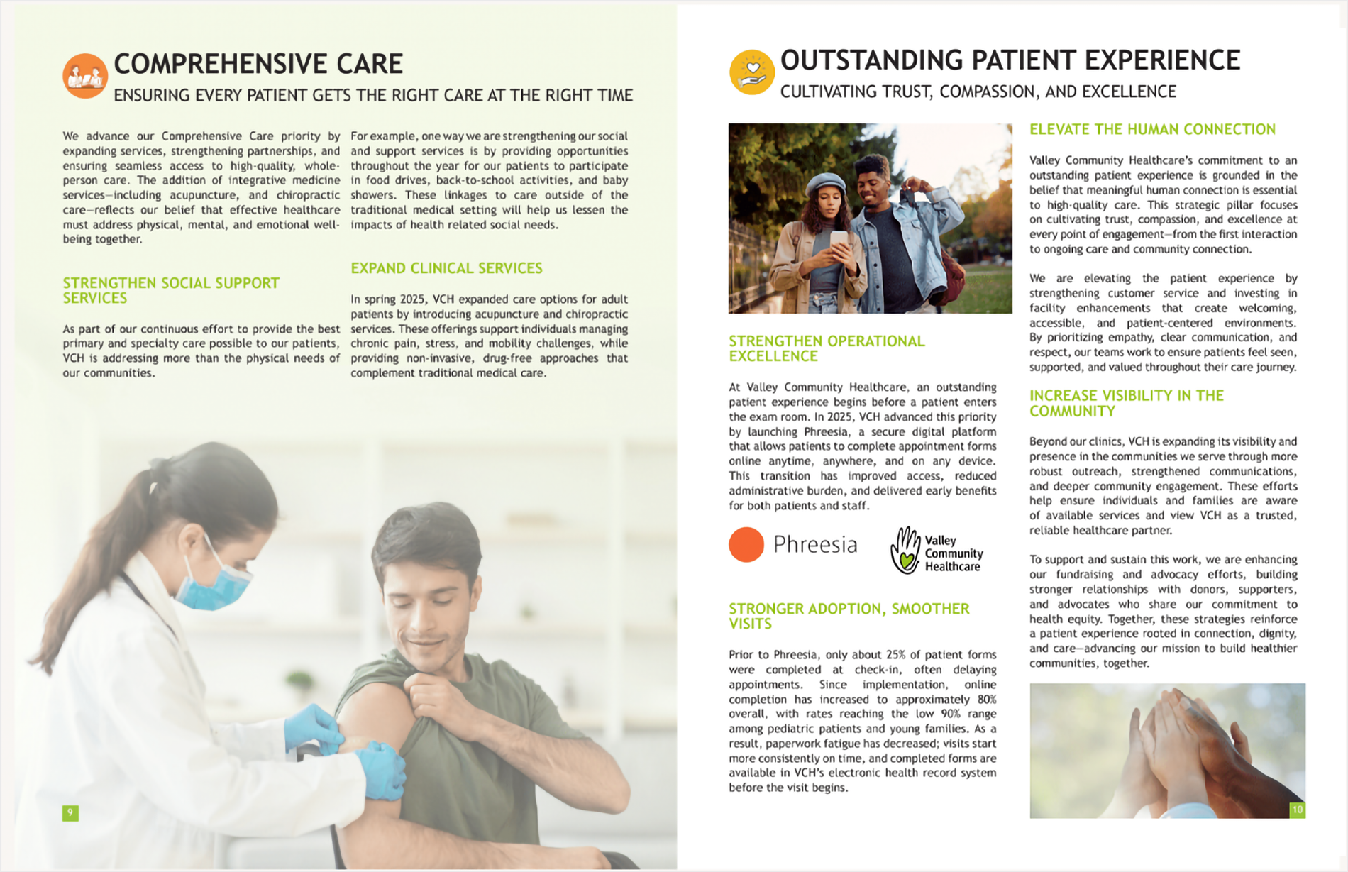 Graphic Design VCH Annual Report