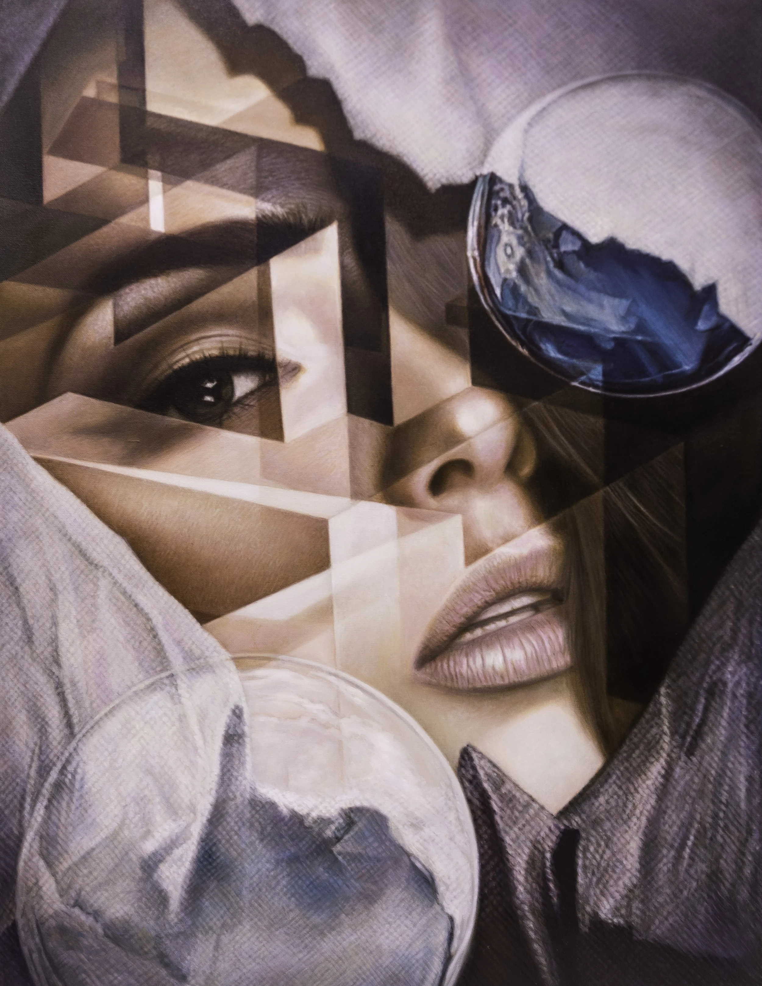 Quantum Mechanics Chapter XVI Study I
Oil On Canvas
39.5"h x 28"w