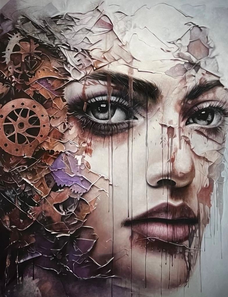 Ectropy  XCIX
Oil On Canvas
51"h x 39"w