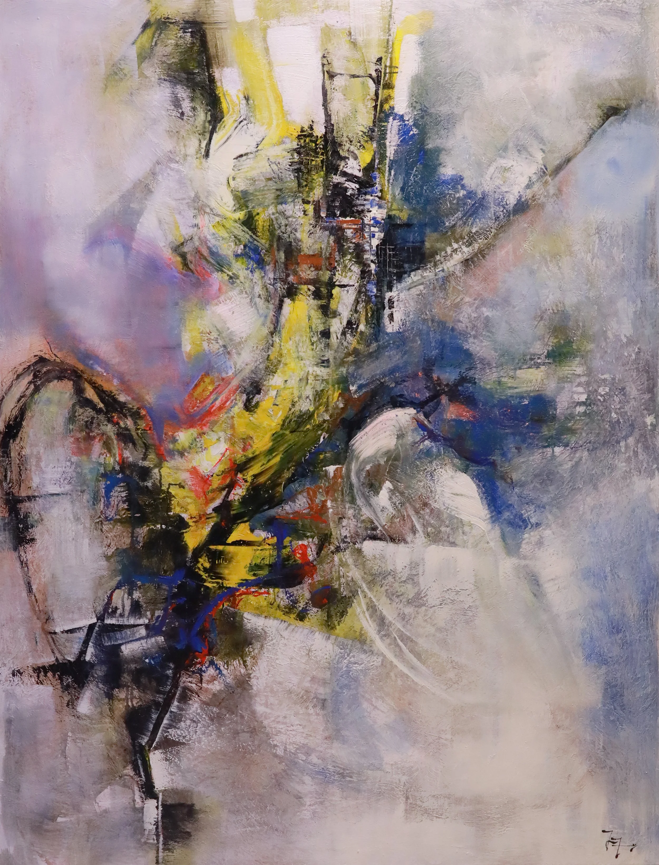 Escalation
Oil on Canvas
62.5"h x 47w" (158.75cm x 119.38cm)