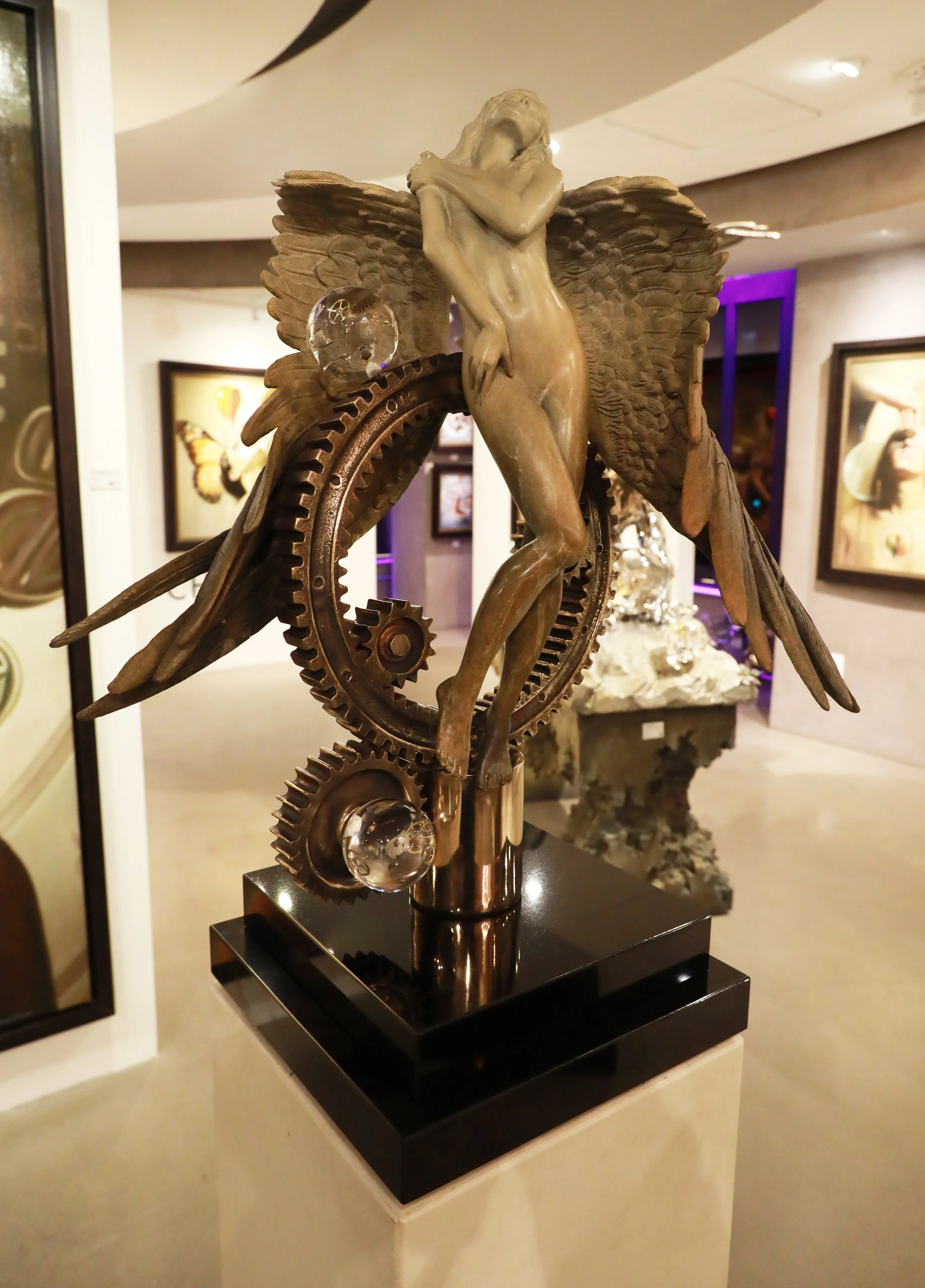 Ethereal
bronze / lucite
32"h x 20" w x 197"d