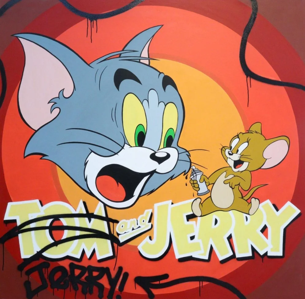 Title Fight
59”H x 59”W (150 cm x 150 cm)
acrylic on canvas